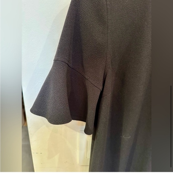 Black Madewell Mini Dress 3/4 flutter sleeves. Women’s Size extra small. - Picture 2 of 5